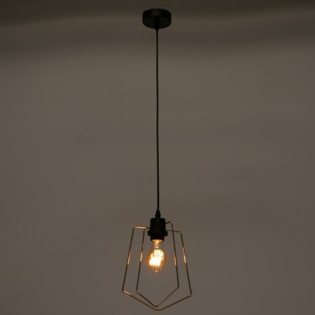 Economic light "Compact" 1x40W E27 Black 18x18x25-84 cm.-2