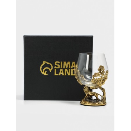 Cognac glass "Leo", 8.3 x 12.3, gold