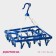 Sushilka for linen suspended square share, 24 clothespins, color mix
