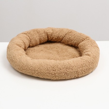 Lynchik for dogs and cats "comfort", soft fur, 50 x 42 x 11 cm, brown-1