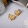 Hair crab "Liberty" (set 2 pcs) heart, 1.5 cm, gold