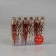 Decoration Christmas tree "icicle top shine" (set 6 pcs) 13x3 cm, brown gold