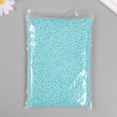 Set of beads "pearls" d 4 mm, 250 gr, blue turquoise-2