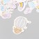 Stickers for creativity "weather phenomena" embossing silver set 48 pcs 9x7x0.8 cm