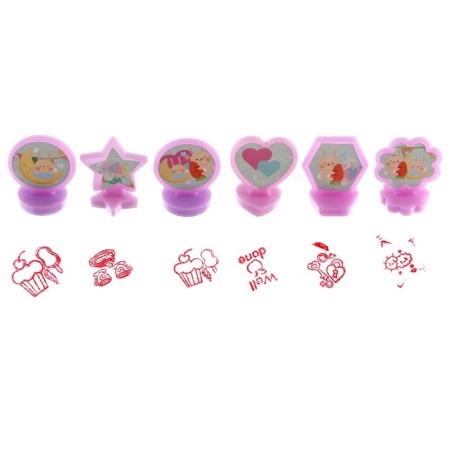 Printing color "bunny", set 6 pcs., Stamping pillow-1