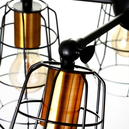 Chandelier 2210/5 E27 40W Black-Bronze 34.4x34.4x68 cm Bayerlux-5