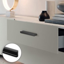 Ручка-скоба CAPPIO RSC022, алюминий, м/о 160 мм, цвет черный   96278904