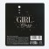 Acrylic key -keyboard "Girl Boss", 5 x 4.8 cm