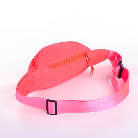 Lightning waist bag, 2 pockets, coral color-2
