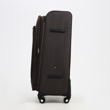 Big suitcase 28 ", lightning department, code castle, 4 wheels, outer pocket, brown color-3