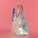 PVC gift package, pink, irrediscent, 20 x 18 x 10 cm