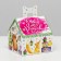 Gift box "Watercolor series. Medium house", 13.3 x 11.6 x 12.6 cm