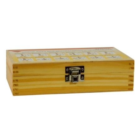 Set of milling plants 10621, for decorative work, wooden box, d = 8 mm, 12 pcs.-2