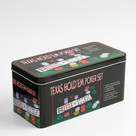 Poker, set for the game (maps 2 decks, chips 200 pcs.), With a face value, 60 x 90 cm-4