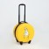 Small suitcase 18 "on lightning, yellow color