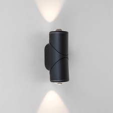 Wall lamp Elektrostandard, Gira Led 12 W, 80x65x190 mm, IP54, black color