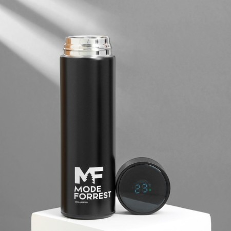 Thermos with a temperature indicator Mode Forrest, 500 ml black, retains heat 8-10 hours-2