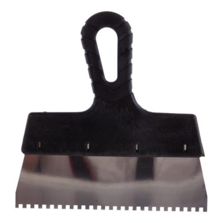 Facade bison spatula master 10078-20-04, stainless steel, 200 mm, tooth 4x4 mm