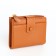 Women's wallet on the button, redhead color