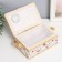 Casket for needlework "Bright flowers with squares" 9.5x19.5x13 cm