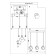 Suspended EVOLUCE lamp. Sle103143-03. Satturo. 3x60 watts, E27, 65.5x15x120 cm, black color