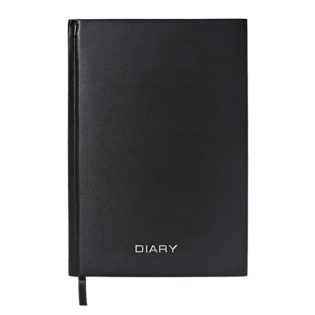Leduced Diary A5, 160 sheets, Attomex. Orion, solid boumvinyl cover with foam, liesse, block 70 g/m2, black-1