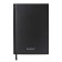 Leduced Diary A5, 160 sheets, Attomex. Orion, solid boumvinyl cover with foam, liesse, block 70 g/m2, black