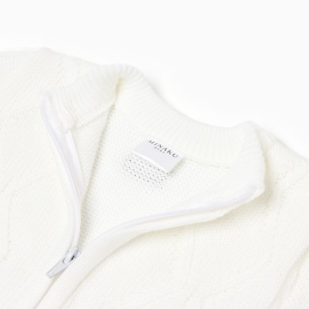 Knitted Knitty Children's Minaku, white color, height 74-80 cm-10