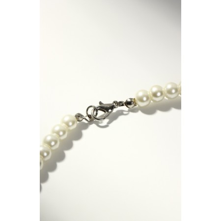 Pearl beads "Bride" ball No. 4,6,8, milk color, l = 45 cm-3