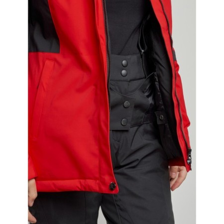 Ski jacket female, size 42, red color-8