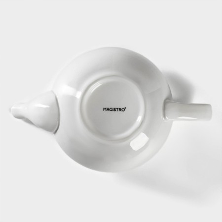Teapot Porcelain Hot Magistro "Blanche", 1 l, white color-6