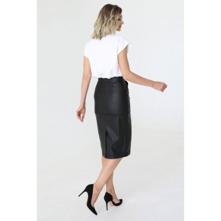MIDI skirt with a stitch at the seams, size 50-4