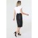 MIDI skirt with a stitch at the seams, size 50