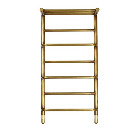 Domoterm water heated towel rail "Orpheus" P7, 400x800 mm, with a shelf, bronze-1