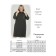 Female dress, size 62, black color