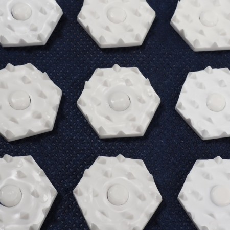 Iplikator-river, the basis of Spanbond, 70 modules, 32 × 26 cm, dark-blue/white color-4
