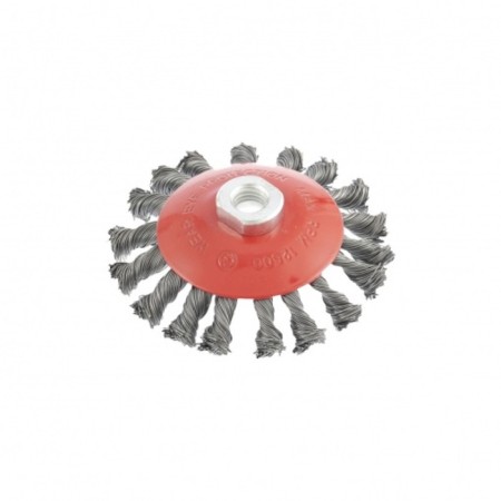Matrix ushm brush, d = 115 mm, m14, plate, twisted wire 0.5 mm-1