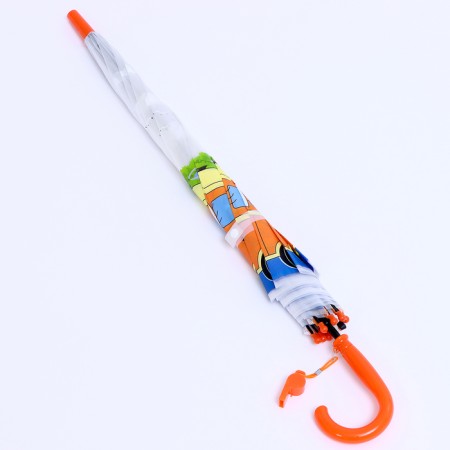 Children's umbrella P/Aut with whistle "Bus" d = 84 cm, 8 spokes, 65 × 7 × 6 cm-6