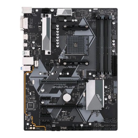 ASUS Prime B450-Plus, AM4, B450, 4XDDR4, DVI, HDMI, ATX.