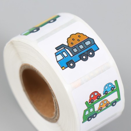 Stick Paper "Worker Transport" D = 2.5 cm 500 pcs in a roll 3x6.5x6.5 cm-3