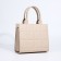 Female bag Textura, tout, medium size, beige color