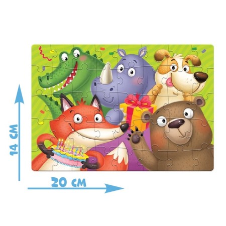 Puzzle in the metal box "Funny Birthday", 40 parts-1