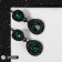 Hanging earrings with rhinestones "Evening" lady, emerald color in ferrous metal