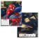 Notebook in a cage 12 sheets, 5 types of mix, cover coated cardboard, spider-man