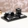 Table set 4V1 with a business card and clock, 34x17x13 cm