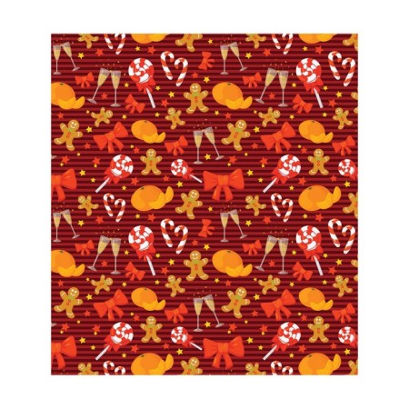 A set of napkins for setting the New Year's Cosiness table, rectangular, size 32x46 cm, 4 pcs-1