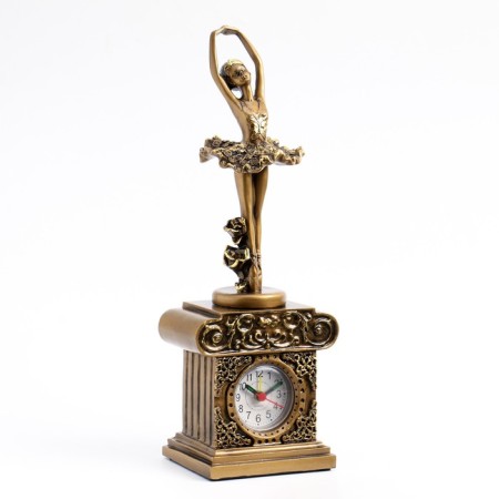 Table fireplace watches "Ballerina", 11 x 18.5 x 31 cm, gold