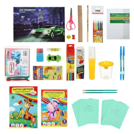 Set of first -grader Calligrata "Auto", 44 items-10