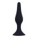 Anal traffic jam, oki-horses, cone, Soft silicone, 11.5 x 2.8 cm, black