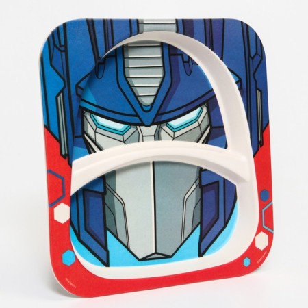 Baby plate, bamboo, transformers-2